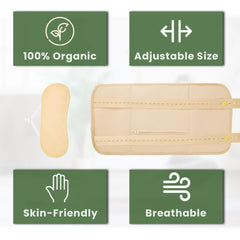 Carrying bag included for organized storage of the complete castor oil pack kit