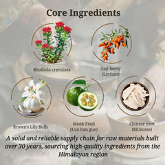 Generic CheezhengHimalaya herbal ingredients for wellness display