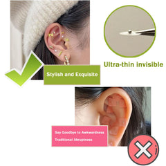 Generic Ear Seeds worn discreetly to support balance during activities.