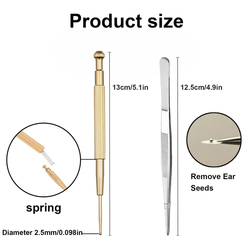 Generic Ear Seeds Acupuncture Kit fits easily in a bag for on-the-go care.