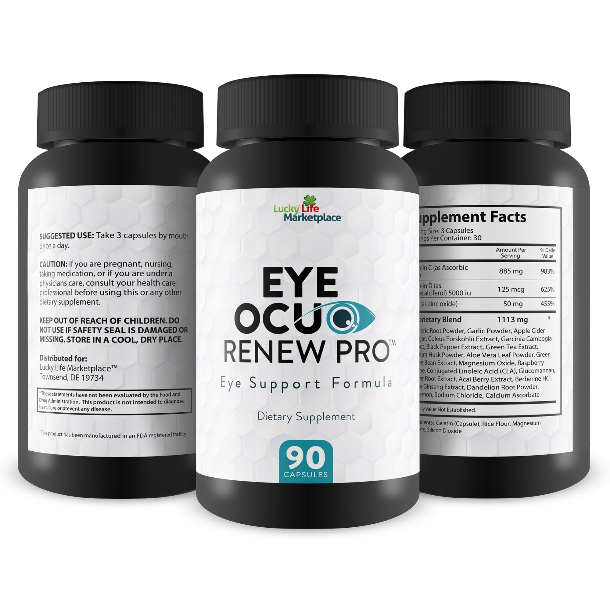 Generic Eye Ocuo Renew Pro packaging displayed for daily eye care.