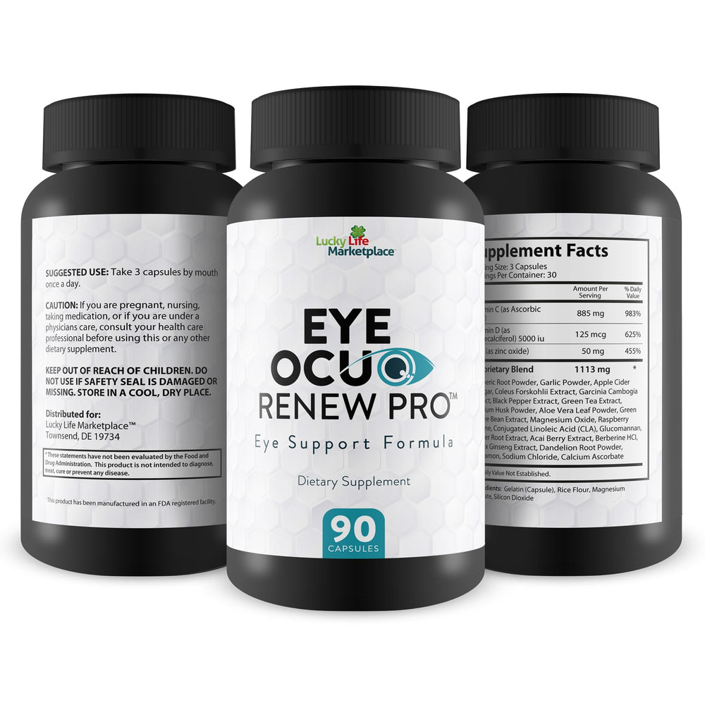 Generic Eye Ocuo Renew Pro packaging displayed for daily eye care.