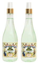 Generic Florida Water spritz on skin for cooling refreshment and fragrance.