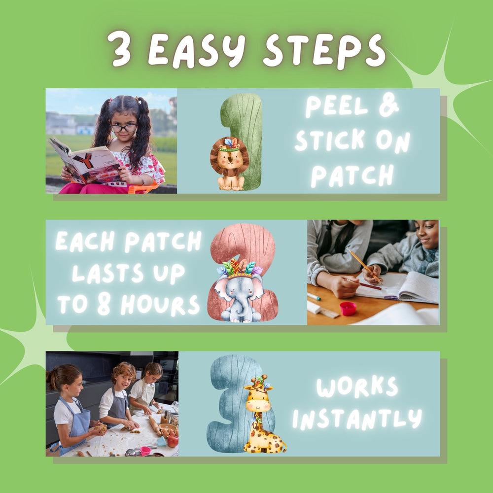 Generic Focus Boosting Stickers for kids encourage playful focus during activities.