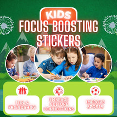 Generic Focus Boosting Stickers on notebooks help maintain attention while studying.