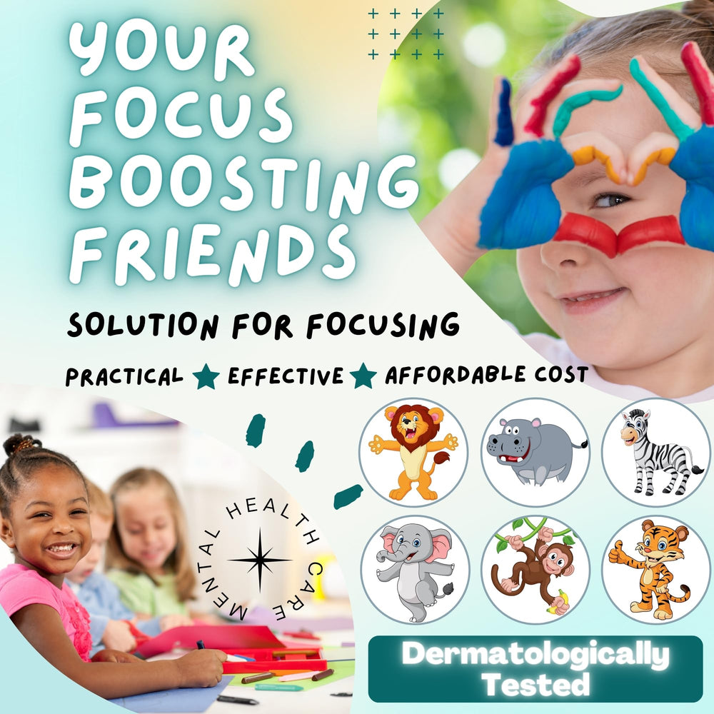 Generic Focus Boosting Stickers on surfaces provide quick task reminders.