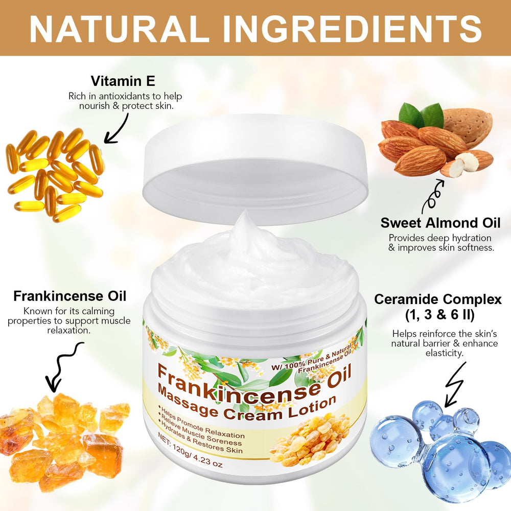 Generic frankincense balm applied to the face for gentle absorption