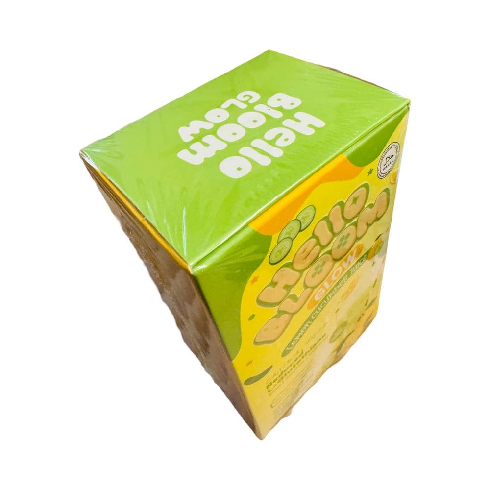 Generic Hello Bloom Glow kitchen scene suggests easy healthful beverage setup.