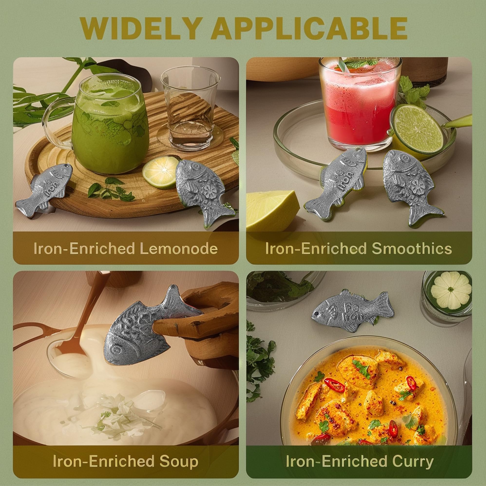 Generic Lucky Iron Fish ready for daily kitchen use