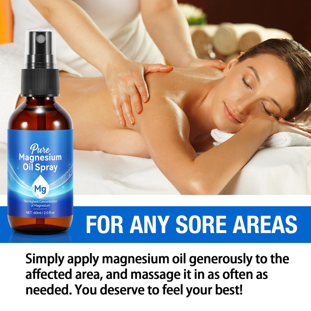 Generic Magnesium Oil Spray used on chest or neck for quick refresh during the day
