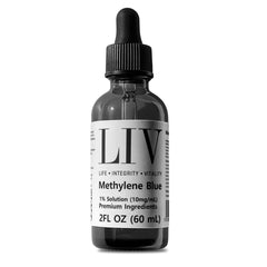 Generic Methylene Blue bottle 60ml showcases premium liquid for versatile wellness use.