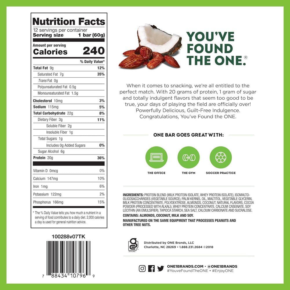 Generic ONE Protein Bars indulgent flavors look delicious and satisfying.