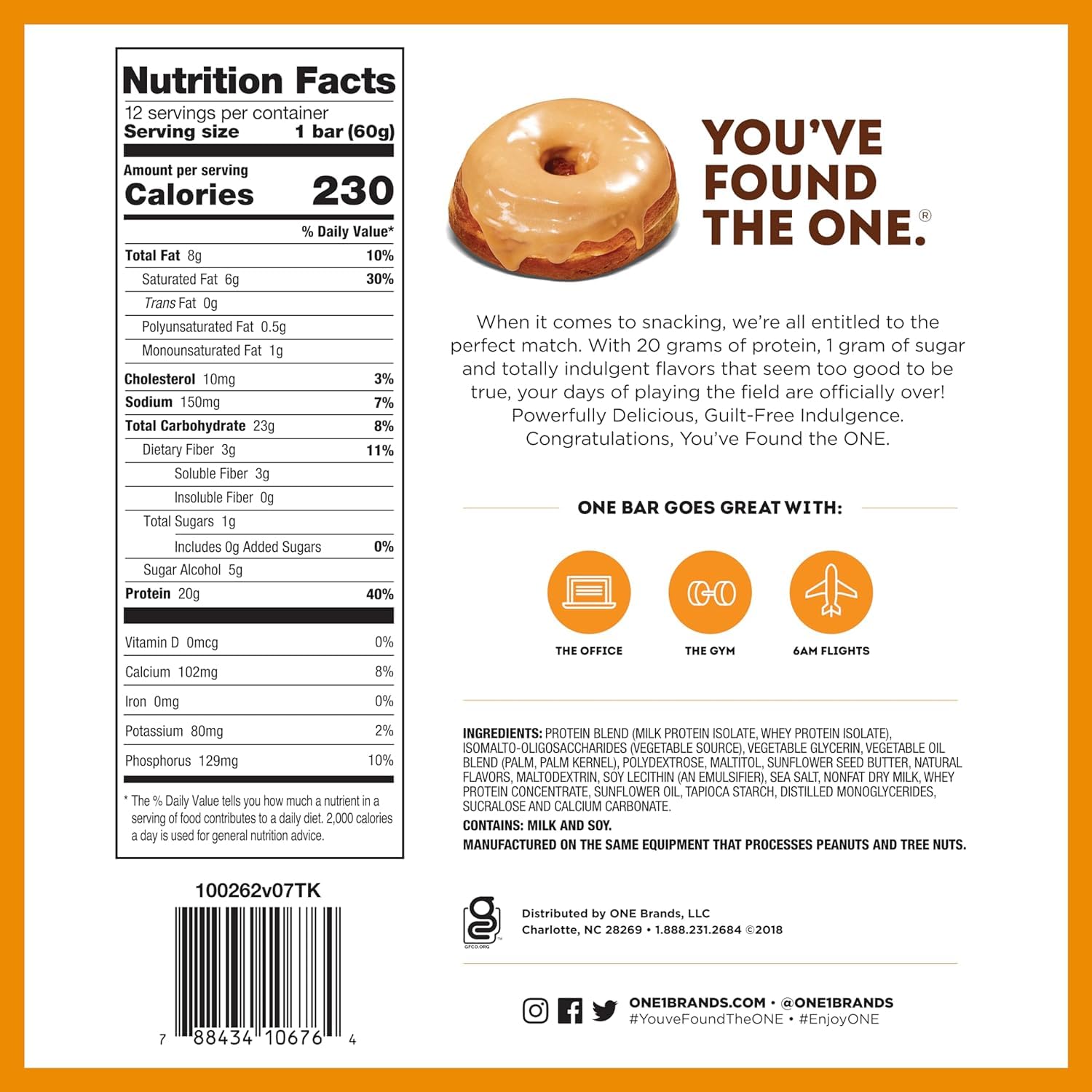 Generic ONE Protein Bars snack-ready bars suit pre- or post-workout moments.