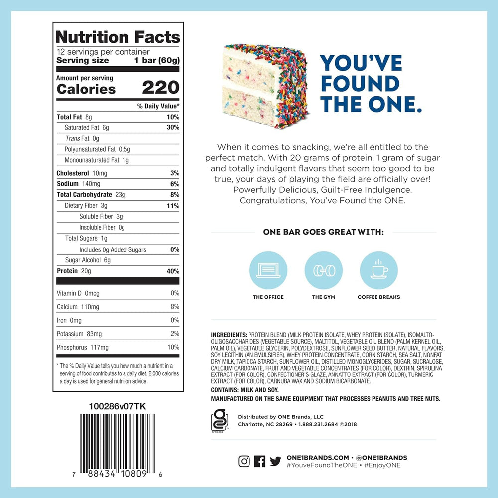 Generic ONE Protein Bars sampler flavors on display for quick choice
