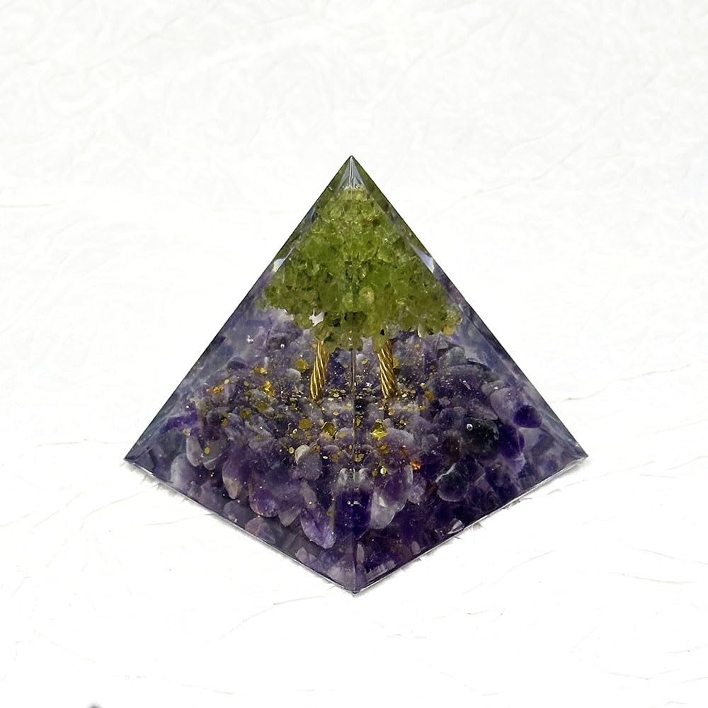 Generic Orgone Pyramid on desk supports balanced energy during daily tasks