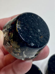 Generic Orgonite Energy Accumulator Assembly shows layered ingredients for balanced ambience