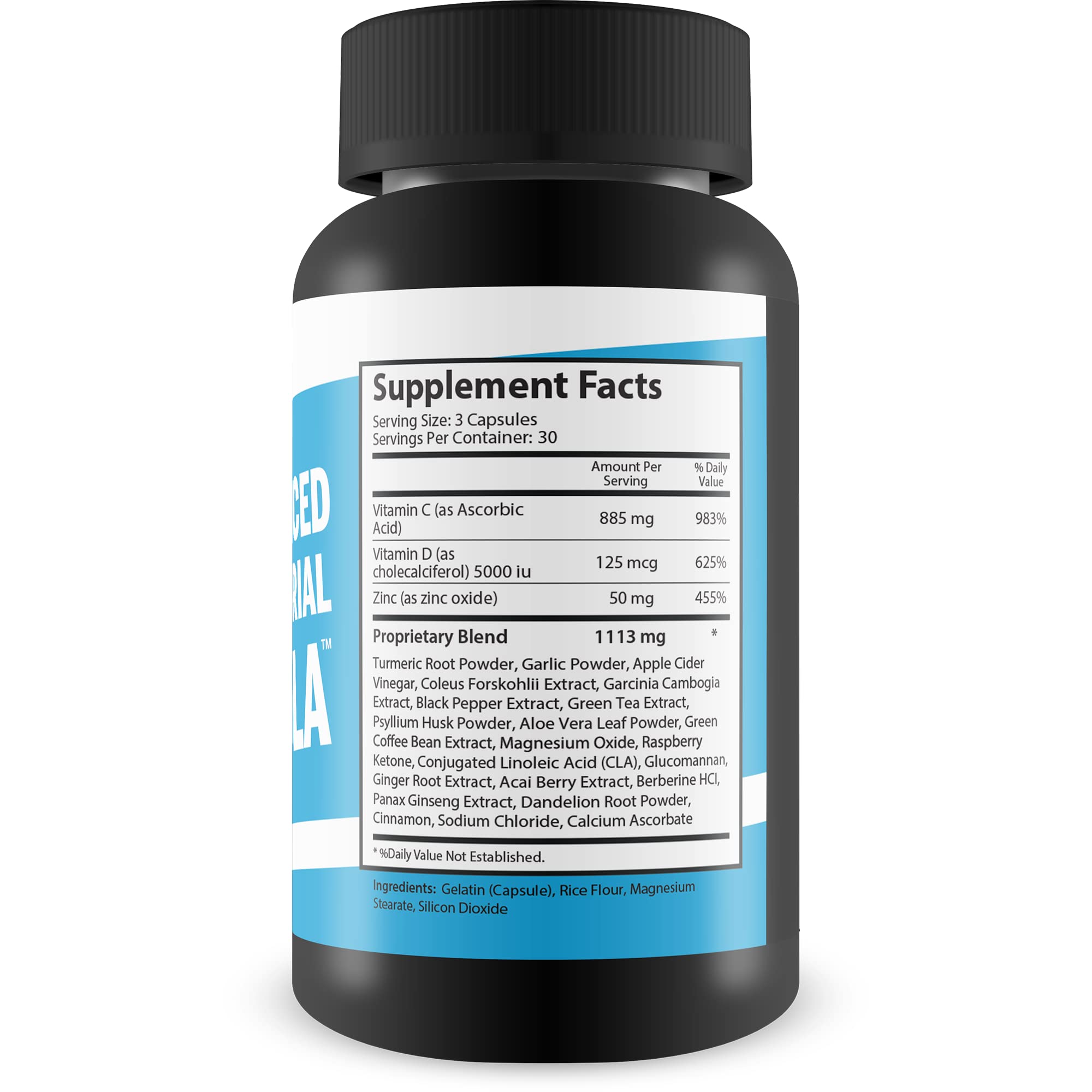 Generic Pro Advanced Mitochondrial Formula bottle label highlights ingredients and quality.