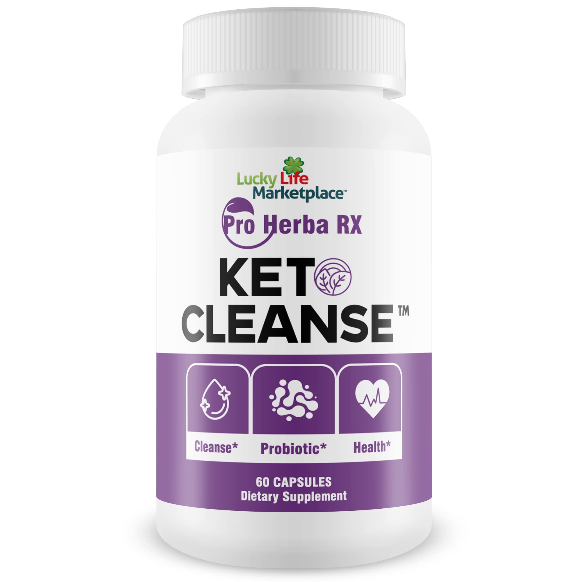 Generic Pro Herba RX Keto Cleanse bottle front for detox support.