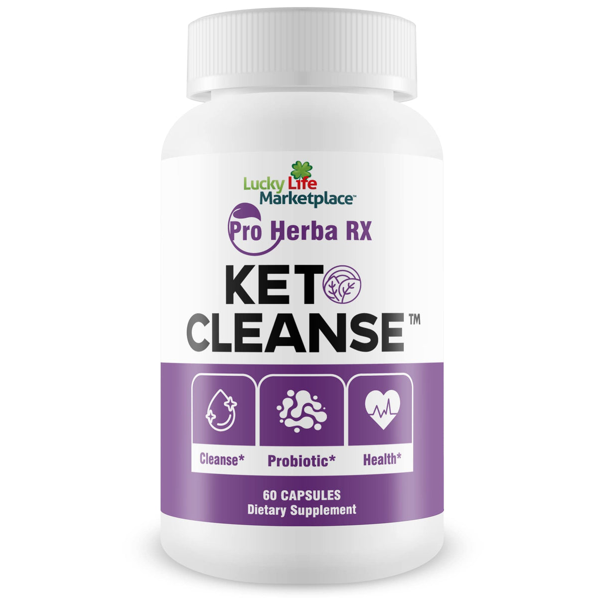 Generic Pro Herba RX Keto Cleanse bottle front for detox support.