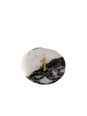 Generic Recovery Milestone Gemstone oval with engraved 1, keepsake reminder for milestones.