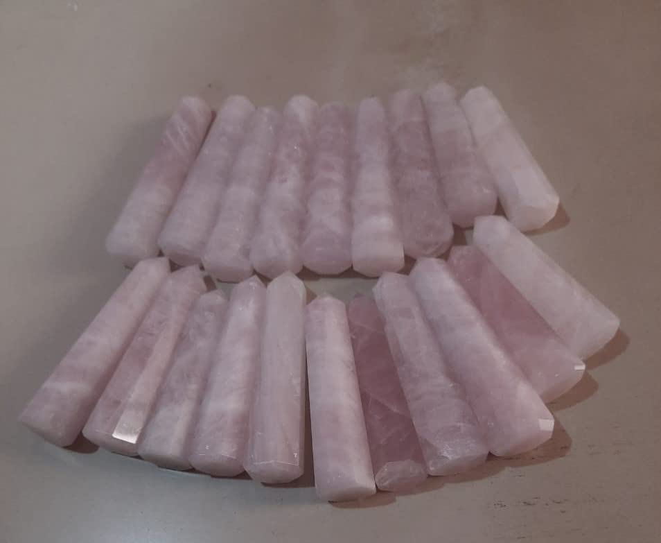 Generic Rose Quartz Tower large obelisk for energy cleansing and focus.