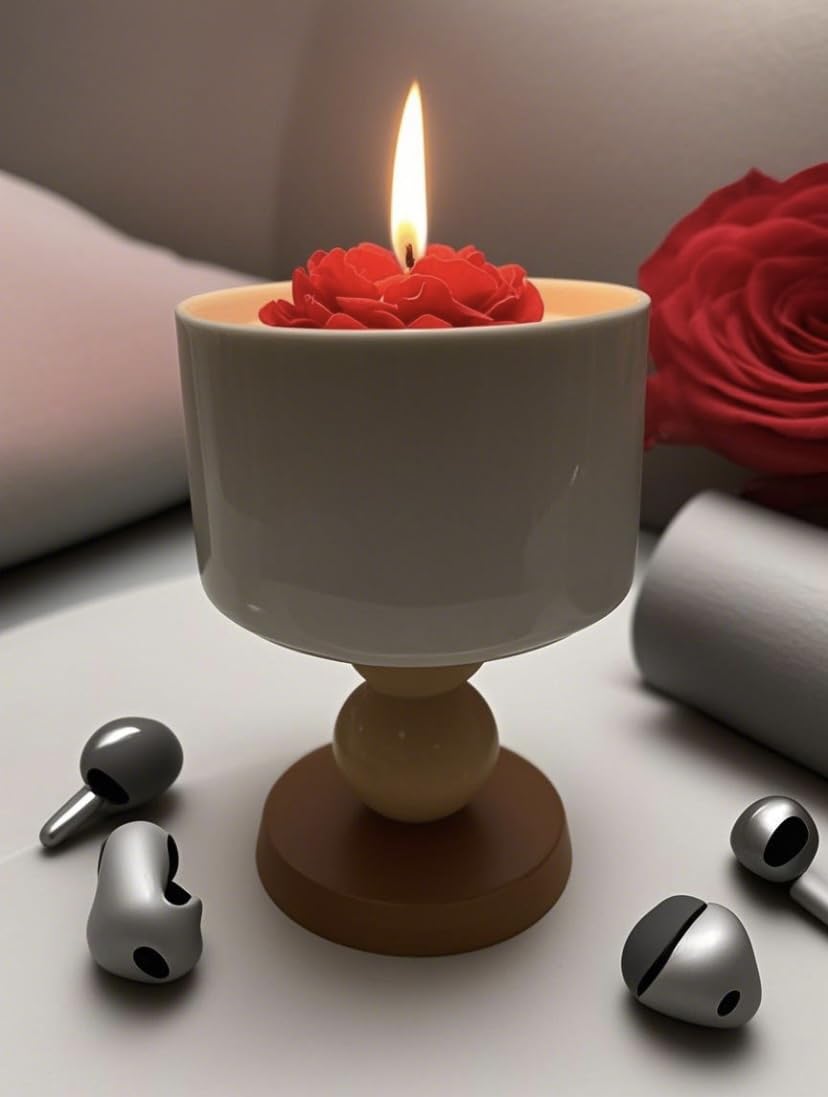 Generic Rose Shape Candle offers 60-hour burn for long-lasting atmosphere