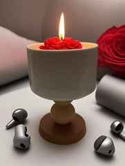 Generic Rose Shape Candle offers 60-hour burn for long-lasting atmosphere