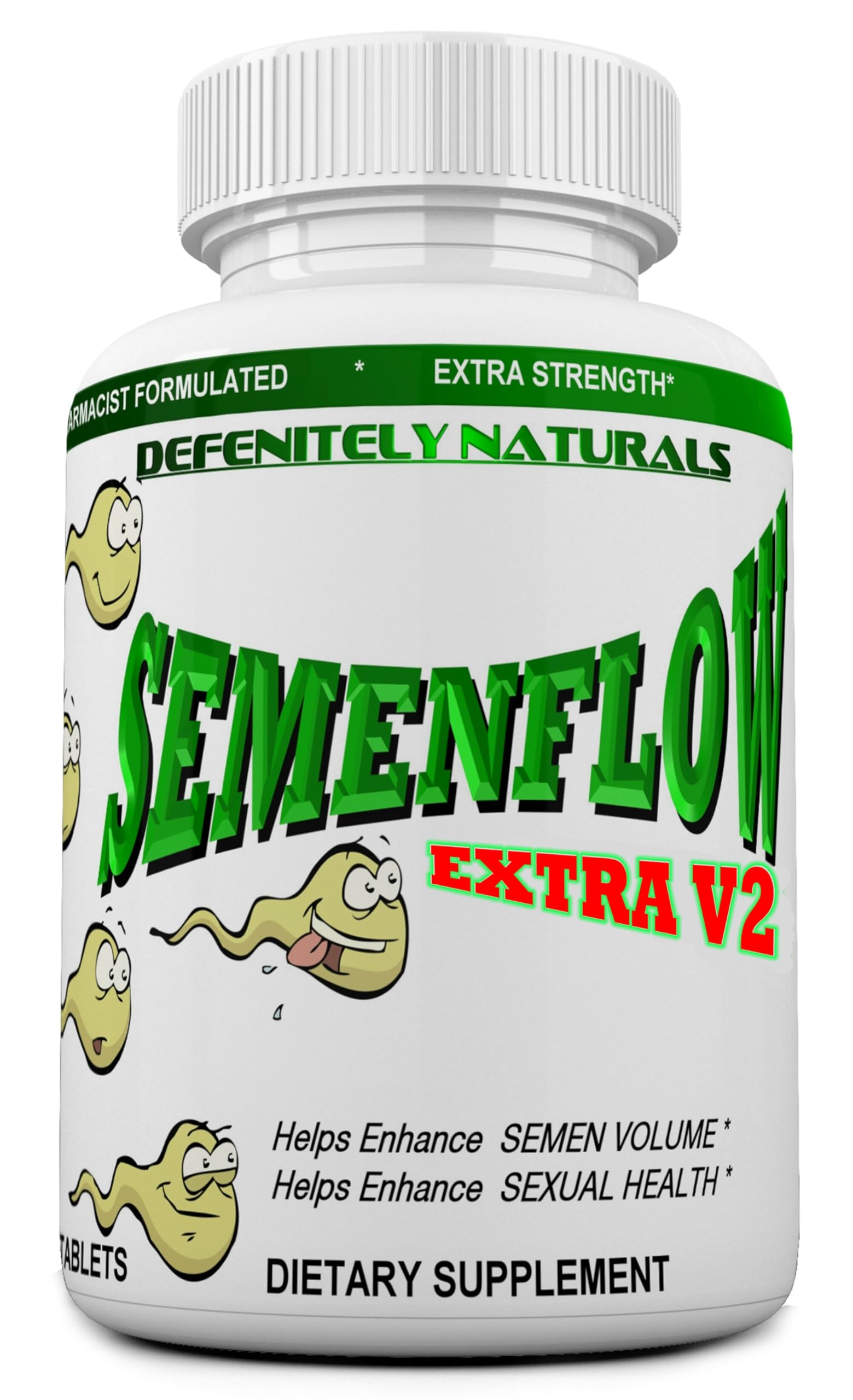 Generic Semenflow Extra V2 bottle for convenient daily fertility support.