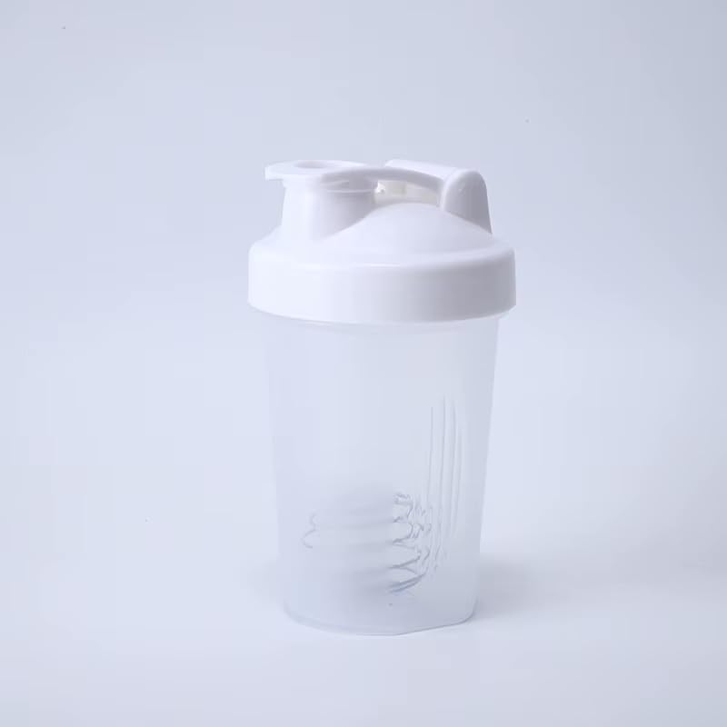 Generic shaker 400ml with leak-proof flip-top lid for mess-free fueling on the go.