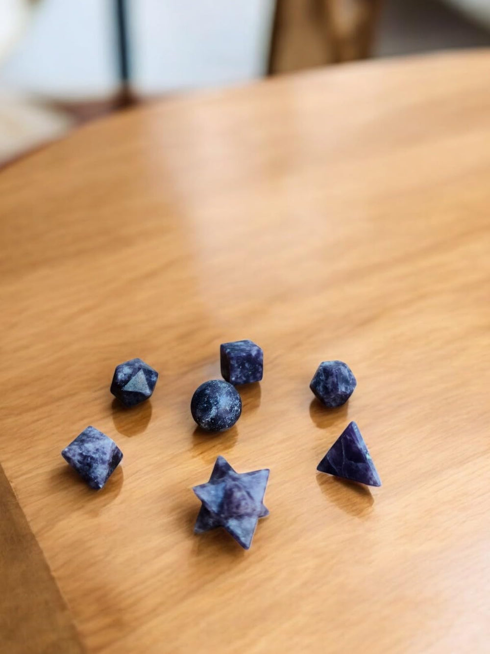 Generic Sodalite altar ritual display for focused practice