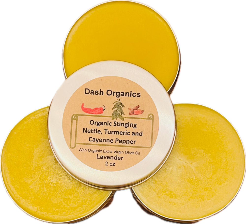 Generic Stinging Nettle Salve jar for natural skin conditioning with warming sensation.