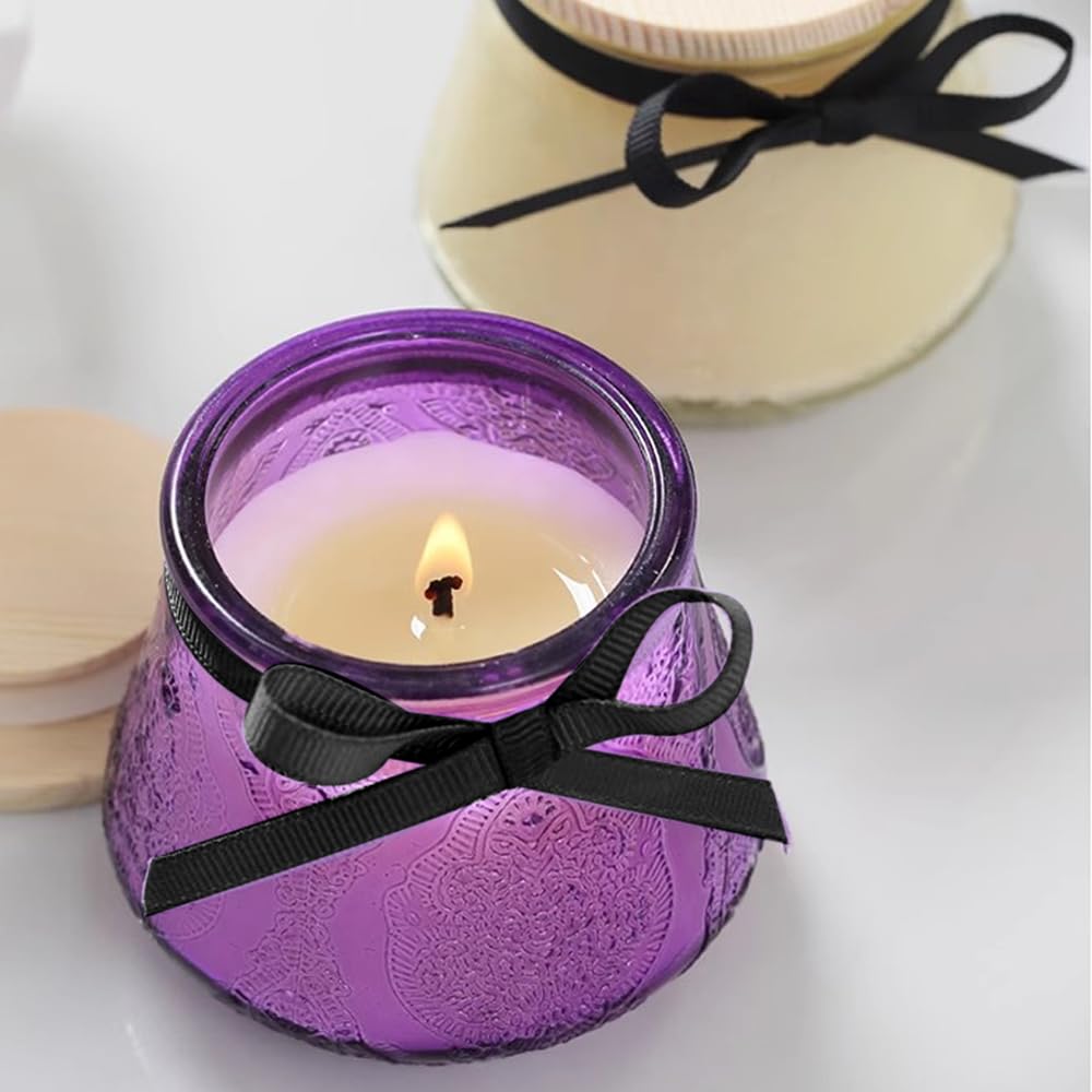Generic Monet Flower candle brightens spaces with lemon and lily.