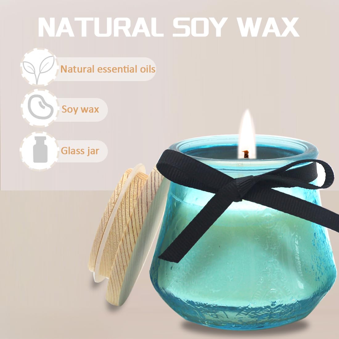Generic Rainforest Bungalow candle emits earthy freshness for tranquil rooms.