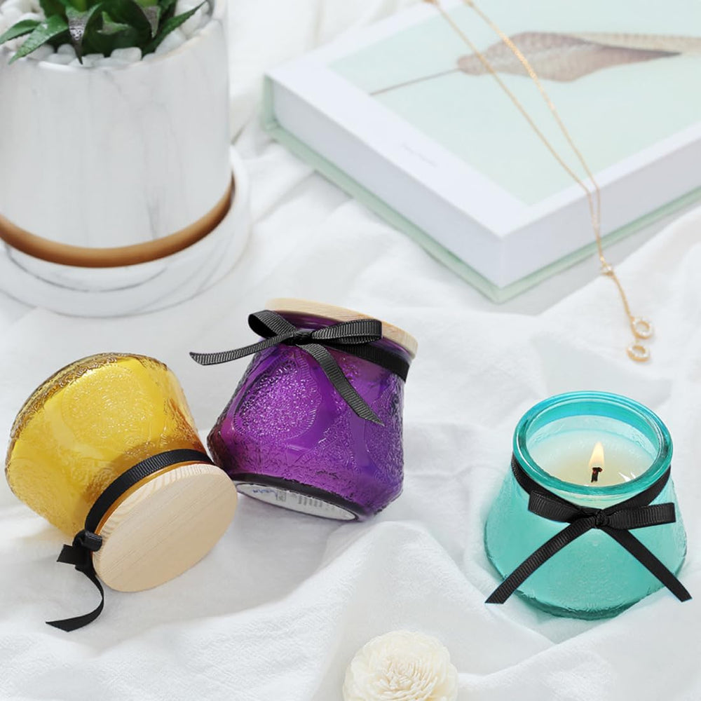 Generic Sandalwood candle offers grounding mood with woody notes.