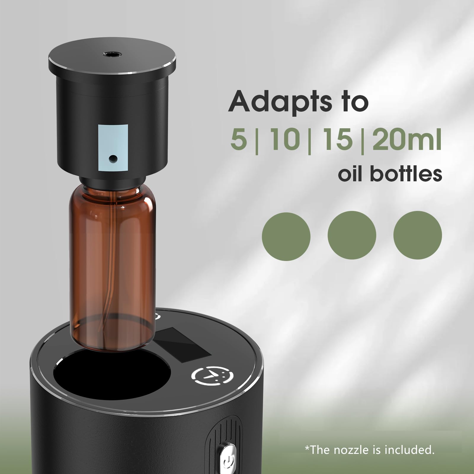 Generic Waterless Diffuser in-car use demonstrates fresh scent on the go.