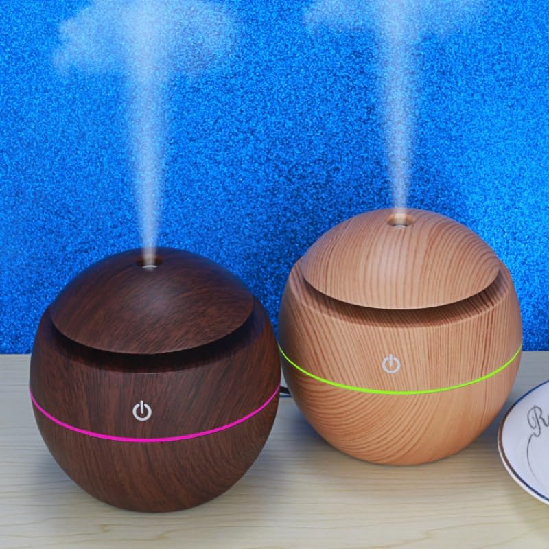 Generic Wood Grain Mushroom Mini Diffuser packaging image for product listing