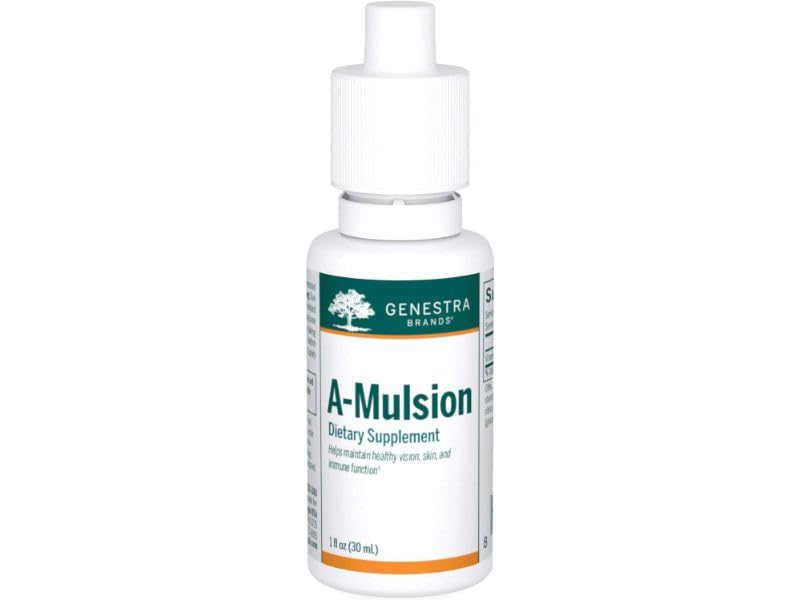 Genestra A-Mulsion label detail showing ingredients and usage