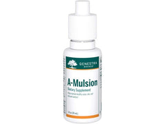 Genestra A-Mulsion label detail showing ingredients and usage