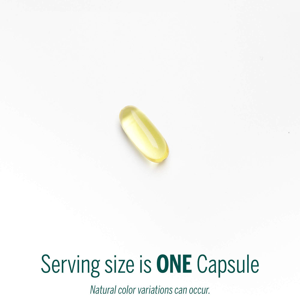 Genestra Brands Cod Liver Oil DHA-EPA Forte capsules softgels closeup highlighting texture.