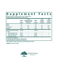 Pouring Genestra Super EFA Liquid shows easy dispensing for daily use