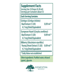 Genestra Micro-gen European Hazel capsule bottle highlights spring-harvest phytonutrients.