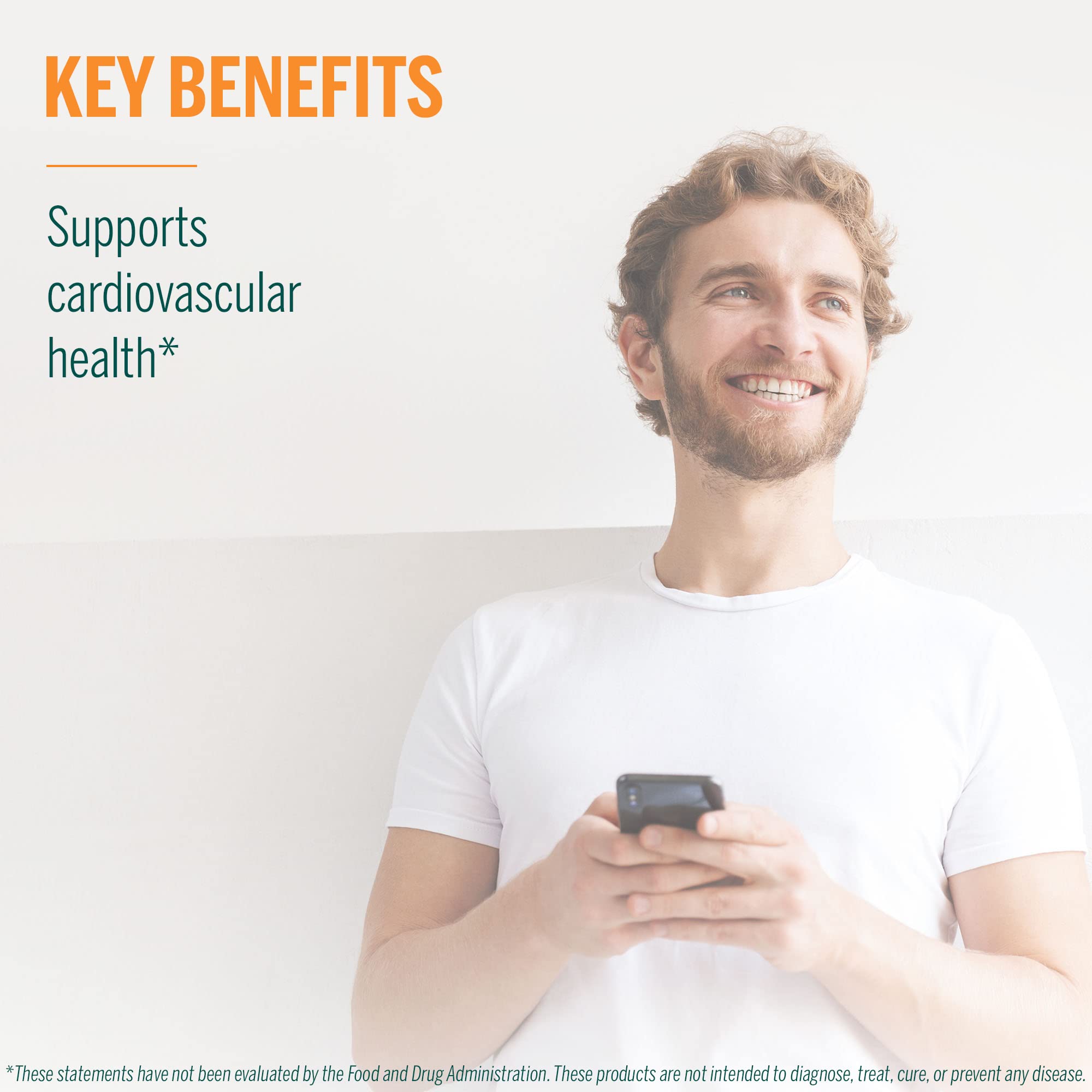 Genestra Ubiquinol 100mg capsule close-up conveys quality and freshness.