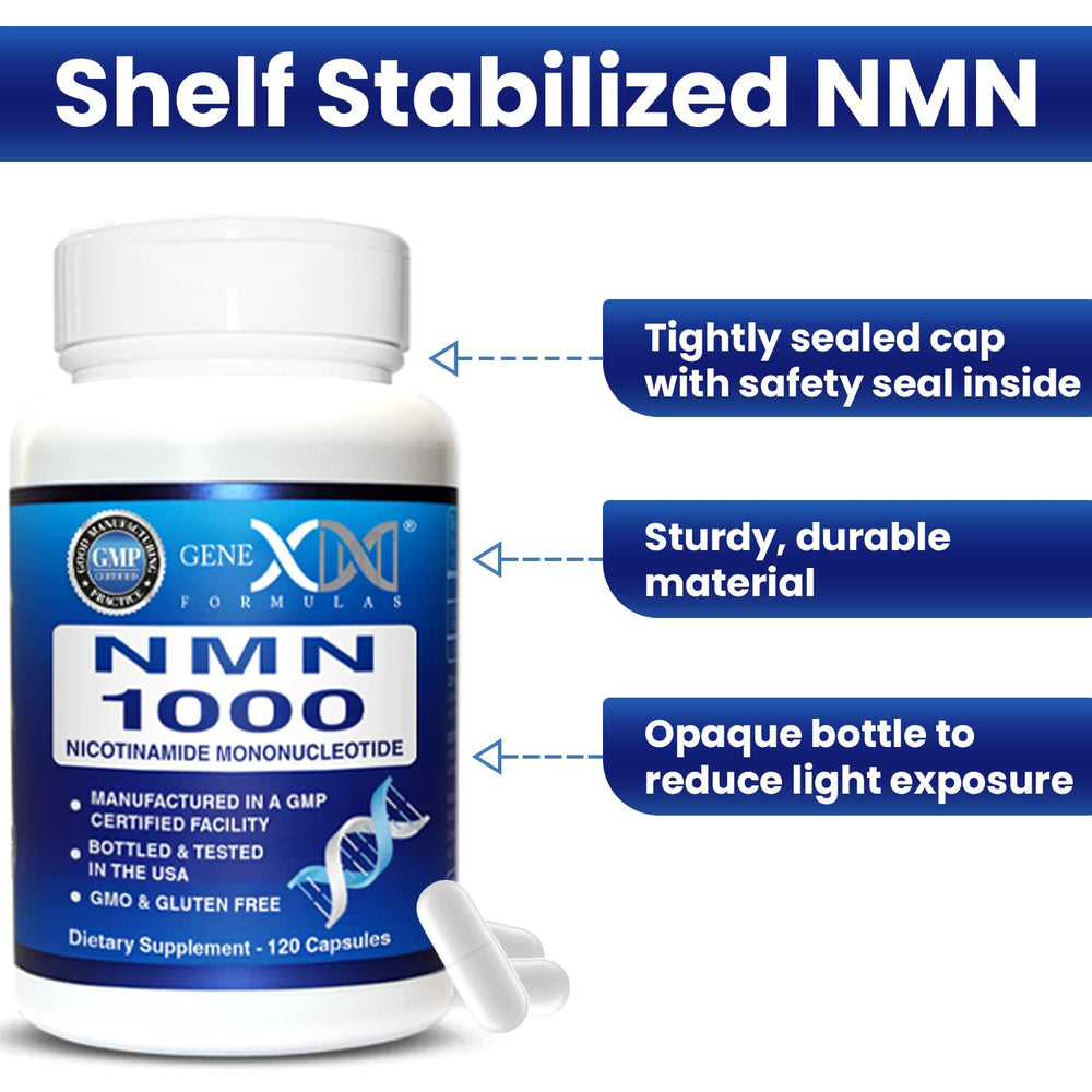 Pouring Genex Formulas NMN capsules from the bottle for daily routine