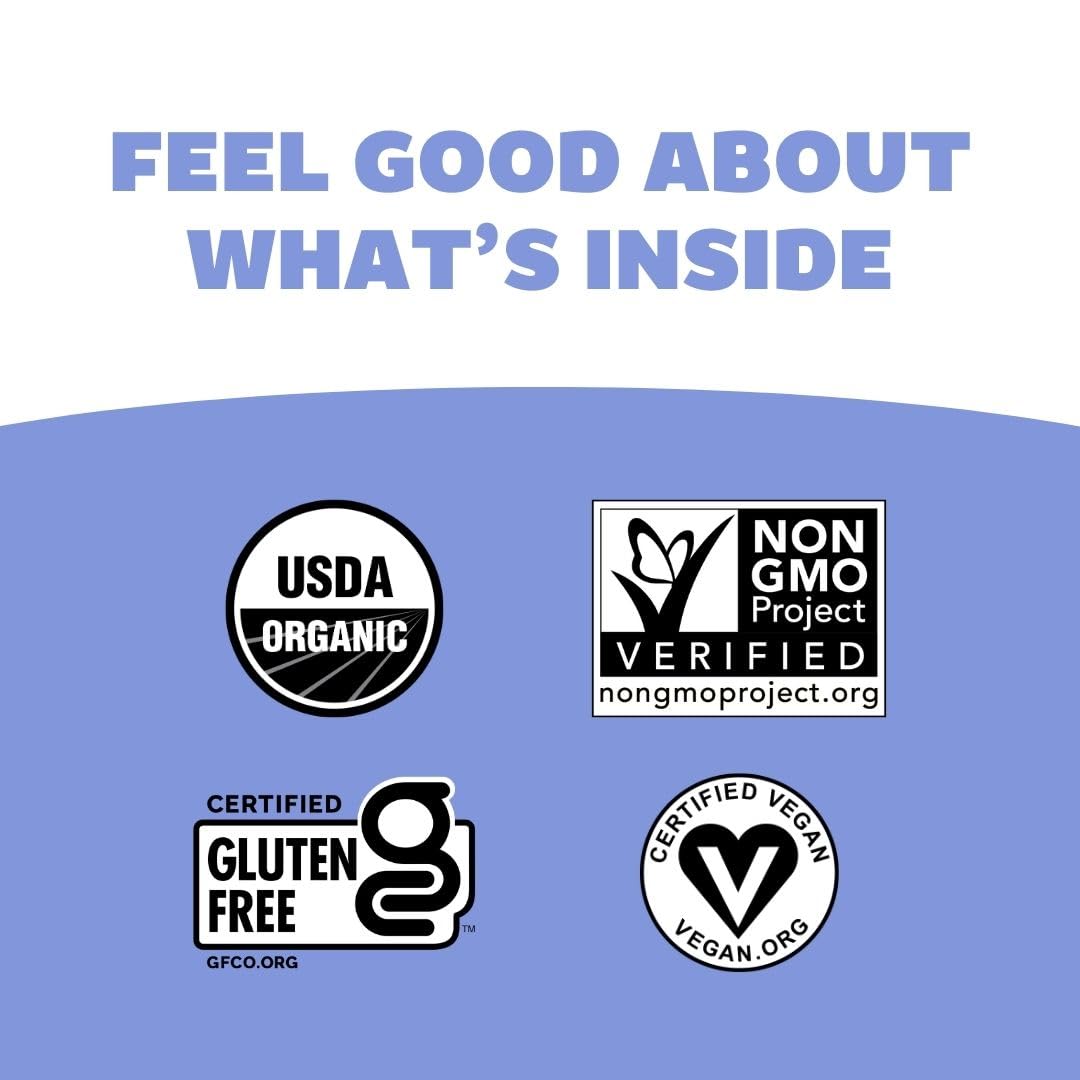 Genexa Calm Keeper packaging shows vegan, gluten-free, non-GMO ingredients.