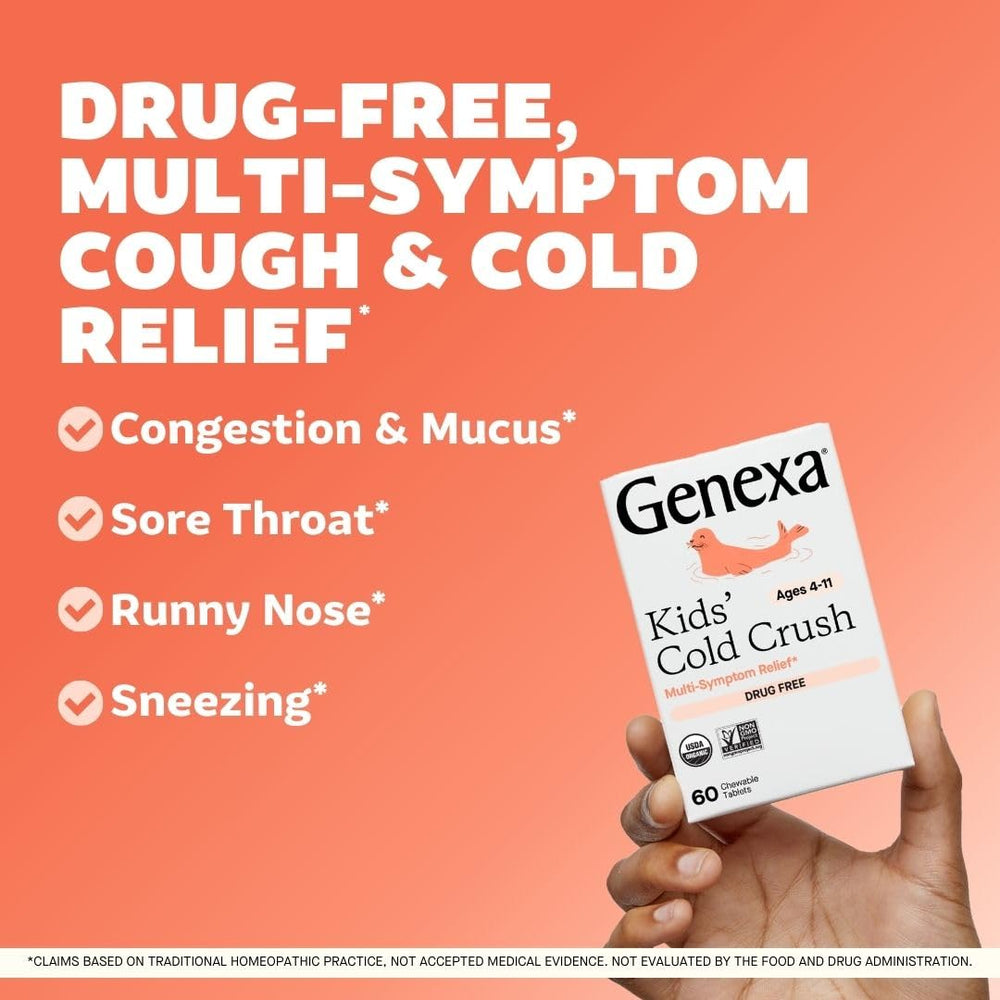 Genexa Kids Cold Crush chewables are easy for children to take.
