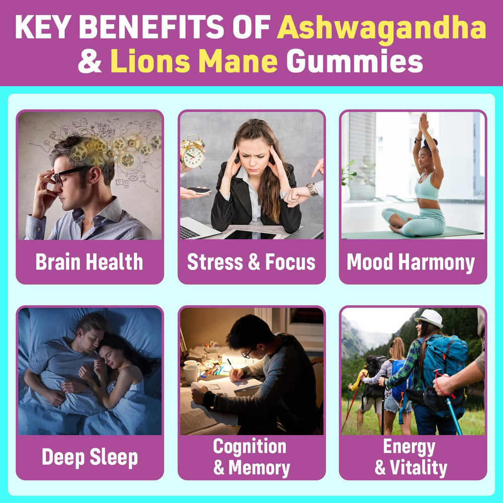 GENFOJAS Bottle with label listing four adaptogens for stress support.