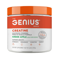Genius Brand micronized creatine powder dissolving after a workout for quick use