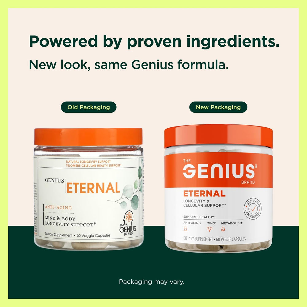 Genius Eternal by The Genius Brand – Anti-Aging + Cognitive Support ...