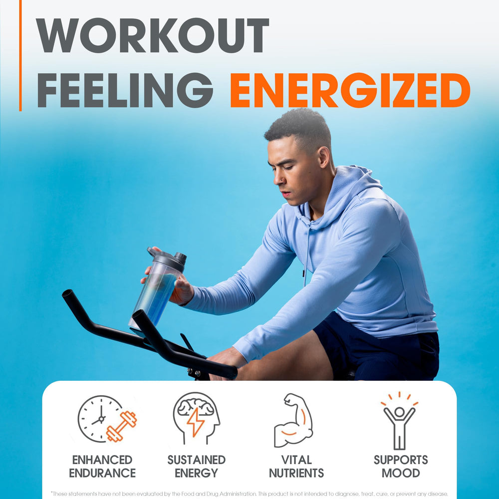 Genius Energized pre-workout label close-up highlighting caffeine and ingredients