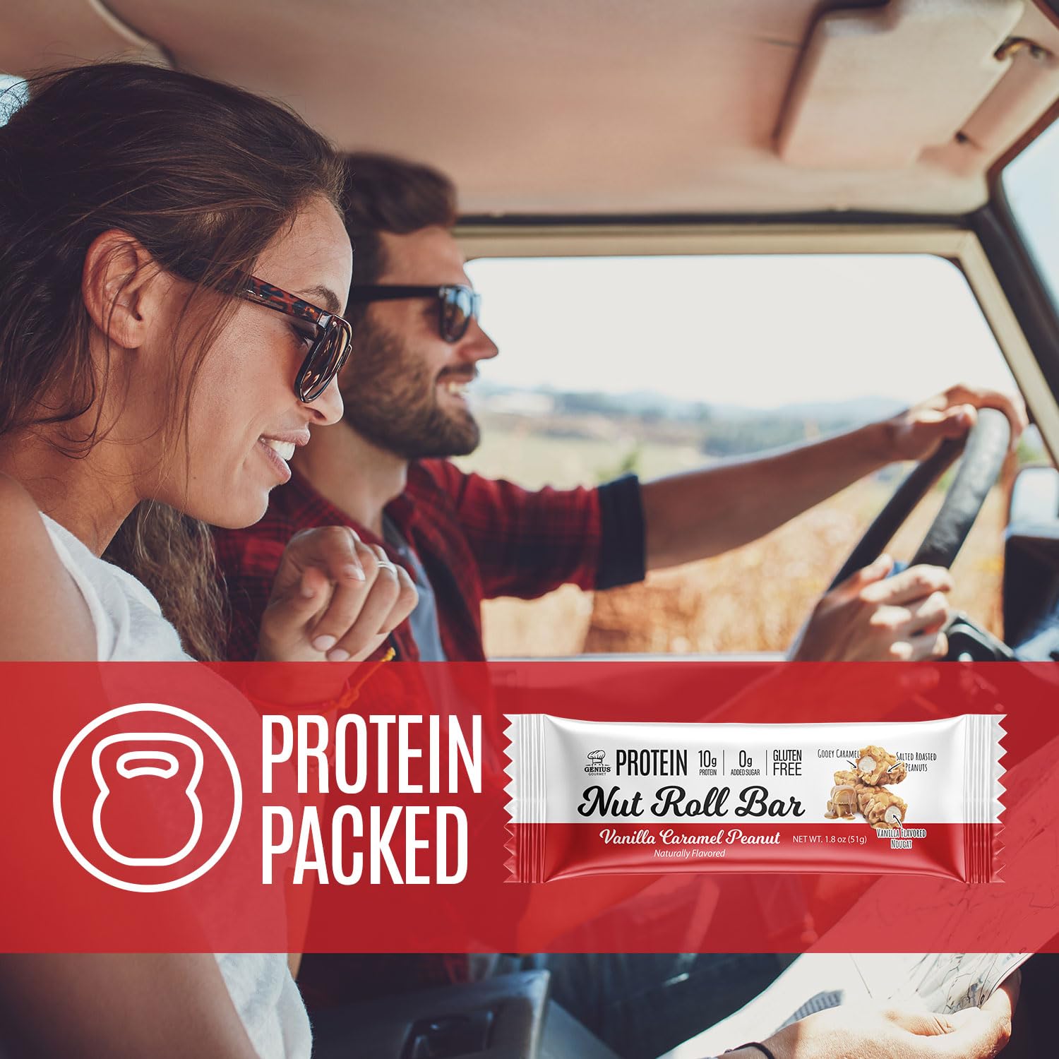 10 count box of Genius Gourmet bars for family snacks